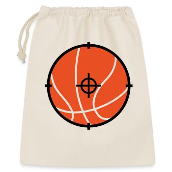 Basket Ball cible / Basketball / Basktet-Ball  - Sac cadeau 40 x 50 cm - nature - Devant
