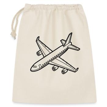 Avion - Sac cadeau 40 x 50 cm - nature - Devant