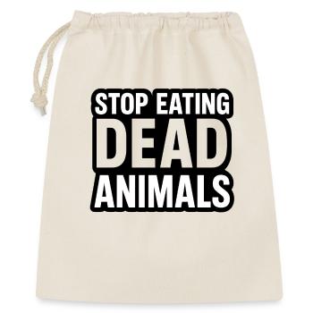 Arrêtez de manger des animaux morts - Sac cadeau 40 x 50 cm - nature - Devant