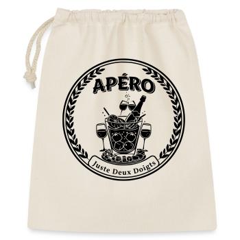 Aperitif humor just two fingers - Gift Bag 40 x 50 cm - nature - Front