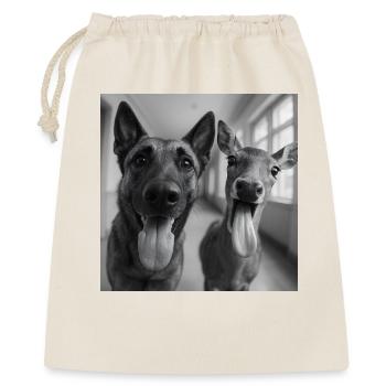 Best Buddies - Geschenkbeutel aus Baumwolle (40 x 50 cm) - Natur - Vorne