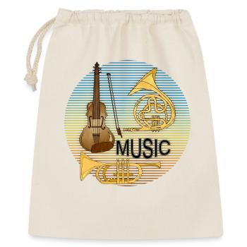 Instruments de musique - Sac cadeau 40 x 50 cm - nature - Devant