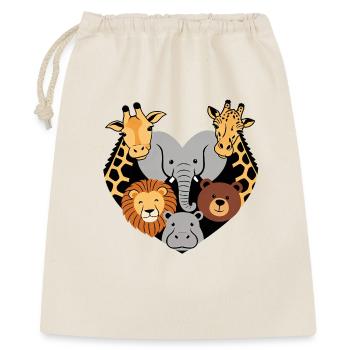 L’amour des animaux - Sac cadeau 40 x 50 cm - nature - Devant