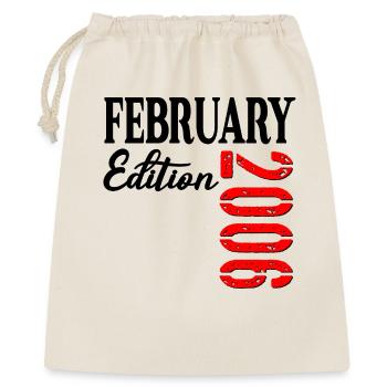 21st birthday - February 2006 - Gift Bag 40 x 50 cm - nature - Front