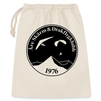 Rundes Logo - Geschenkbeutel aus Baumwolle (40 x 50 cm) - Natur - Vorne