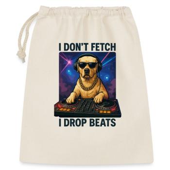 Labrador DJ: I Don't Fetch, I Drop Beats! - Gift Bag 40 x 50 cm - nature - Front