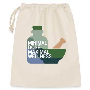 Homéopathie Dose Minimale Bien-être Maximal - Sac cadeau 40 x 50 cm - nature - Devant