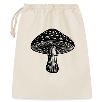 Pilz - Geschenkbeutel aus Baumwolle (40 x 50 cm) - Natur - Vorne