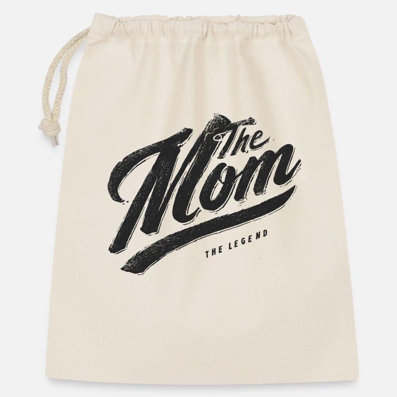 The Mom The Legend Vintage Script - Gift Bag 40 x 50 cm - nature