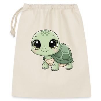 Tortue Doulouche Vert Menthe - Sac cadeau 40 x 50 cm - nature - Devant
