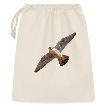 Wanderfalke im Gleitflug – Kraft & Präzision - Geschenkbeutel aus Baumwolle (40 x 50 cm) - Natur - Vorne