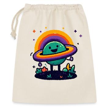 Planète colorée avec anneau - Sac cadeau 40 x 50 cm - nature - Devant