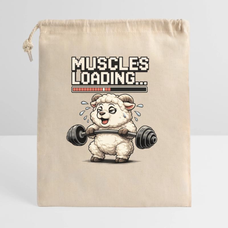 Muscle-loading lamb during strength training Gift Bag 40 x 50 cm