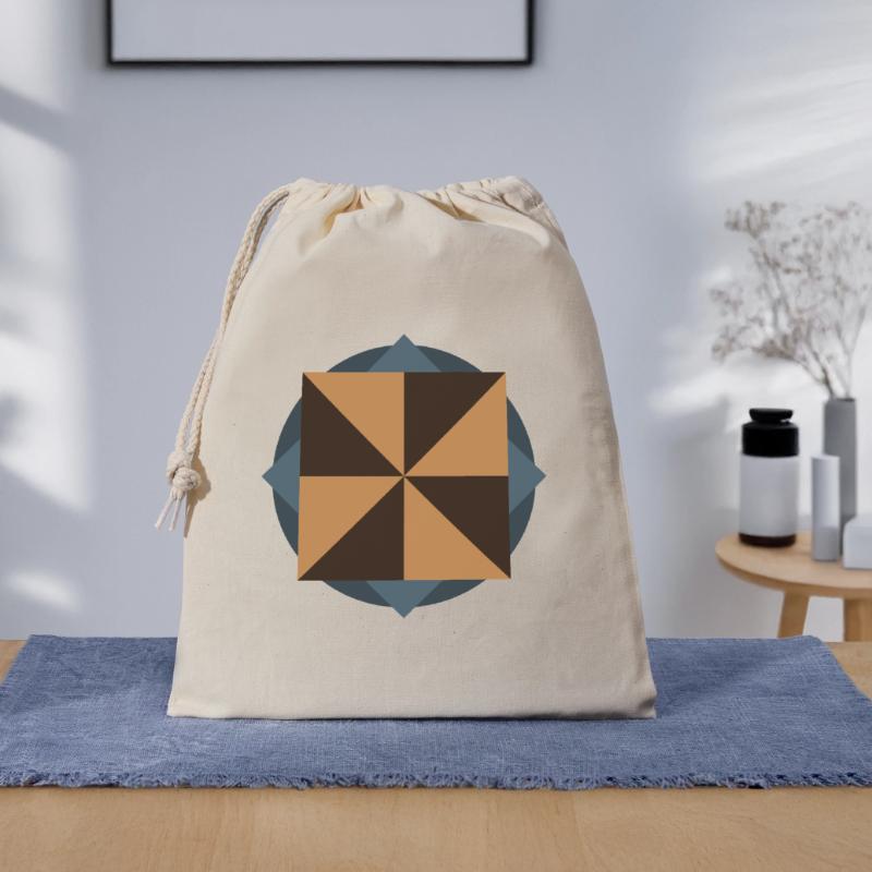 PYRAMID CORE GEOMETRY | Basic Shapes Artwork Gift Bag 40 x 50 cm