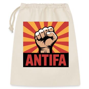 Antifa - Antifascist Merch - Gift Bag 40 x 50 cm - nature - Front
