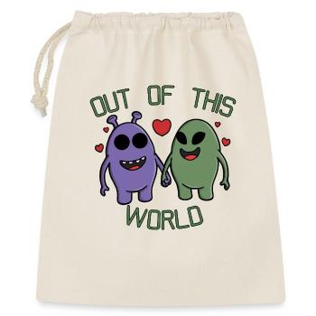 Out of This World Alien Couple Holding Hands - Gift Bag 40 x 50 cm - nature - Front
