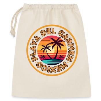Sunset Palm Circle : Playa del Carmen, Mexique - Sac cadeau 40 x 50 cm - nature - Devant