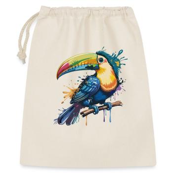 Explosion colorée de toucan - Sac cadeau 40 x 50 cm - nature - Devant