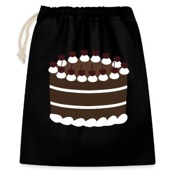 Cherry Chocolate Black Forest Layer Cake - Gift Bag 40 x 50 cm - black - Front
