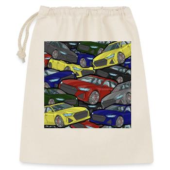 Kaleidoskop Autos Farbexplosion - Geschenkbeutel aus Baumwolle (40 x 50 cm) - Natur - Vorne