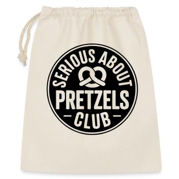 Brezel-Liebhaber Serious about Pretzels Bäcker - Geschenkbeutel aus Baumwolle (40 x 50 cm) - Natur - Vorne