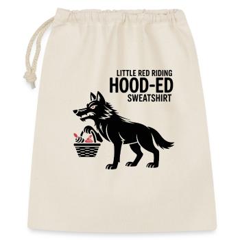 Loup de conte de fées avec panier - Sac cadeau 40 x 50 cm - nature - Devant
