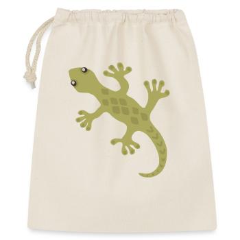 Lime Gecko Silhouette Pattern - Gift Bag 40 x 50 cm - nature - Front