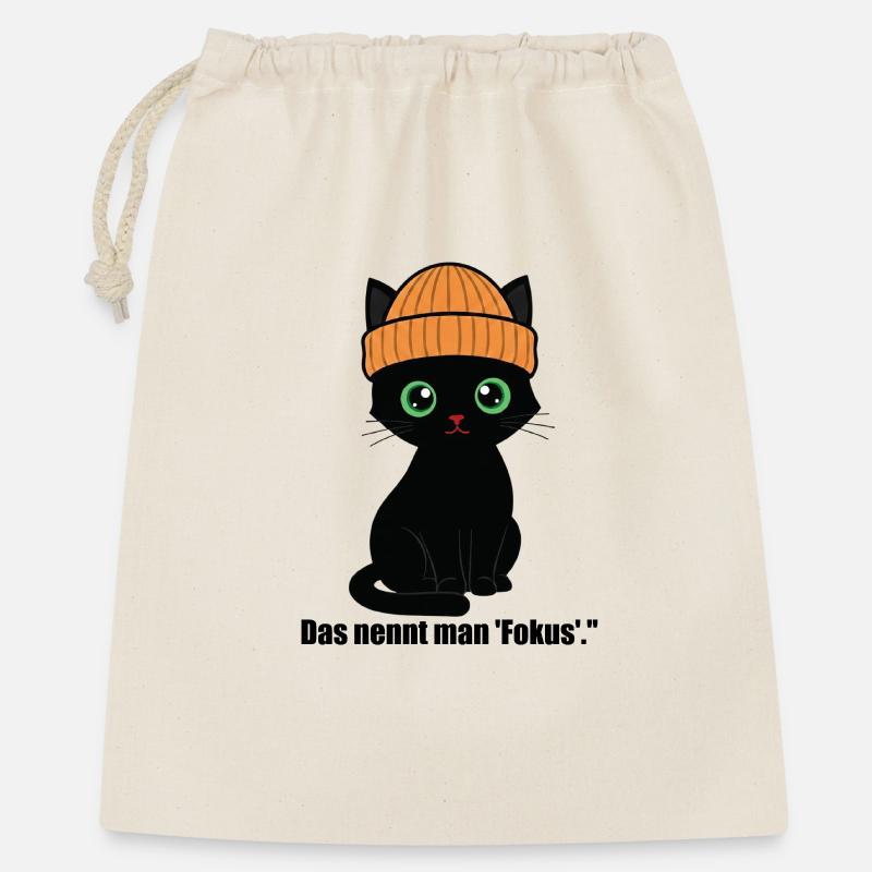 Black cap kitten. Sweet and Coll. - Gift Bag 40 x 50 cm - nature