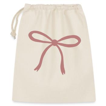 Rosy Ribbon Bow Print - Gift Bag 40 x 50 cm - nature - Front