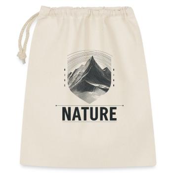Berglandschaft Shield Nature - Geschenkbeutel aus Baumwolle (40 x 50 cm) - Natur - Vorne