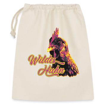 Fans de poulet - Coq - Coq - Poulet fleur - Bio - Sac cadeau 40 x 50 cm - nature - Devant
