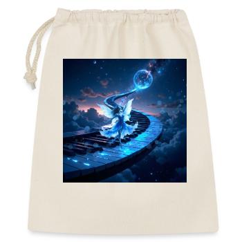 Keys: Pfad zum Mond - Geschenkbeutel aus Baumwolle (40 x 50 cm) - Natur - Vorne