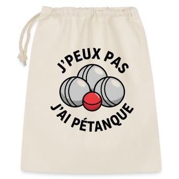 Jai Pétanque Boules Rire - Geschenkbeutel aus Baumwolle (40 x 50 cm) - Natur - Vorne