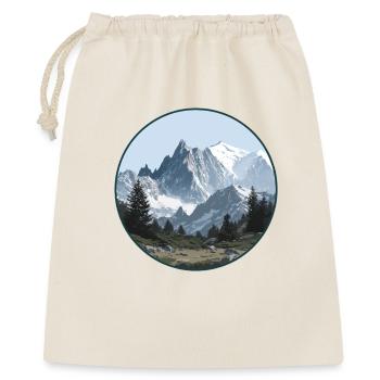 Mont Blanc paysage montagne - Sac cadeau 40 x 50 cm - nature - Devant