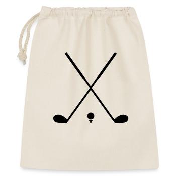 Golf - Geschenkbeutel aus Baumwolle (40 x 50 cm) - Natur - Vorne