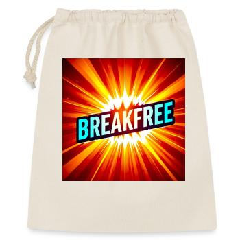 Breakfree Burst-Grafik - Geschenkbeutel aus Baumwolle (40 x 50 cm) - Natur - Vorne