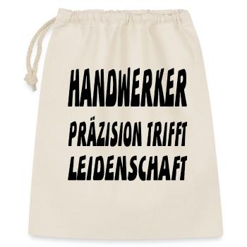 Handwerker - Geschenkbeutel aus Baumwolle (40 x 50 cm) - Natur - Vorne