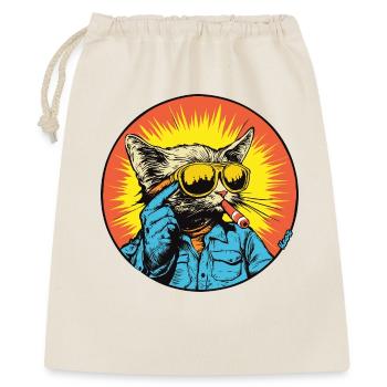 Sunny Cat Retro Vibe - Gift Bag 40 x 50 cm - nature - Front