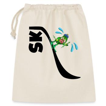 Kids Skiing Pickles - Gift Bag 40 x 50 cm - nature - Front