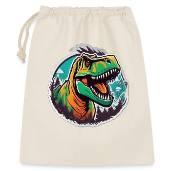 Tyrannosaure coloré en jungle - Sac cadeau 40 x 50 cm - nature - Devant