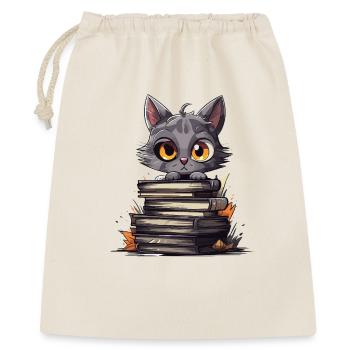 Kittens over stacks of books - Gift Bag 40 x 50 cm - nature - Front