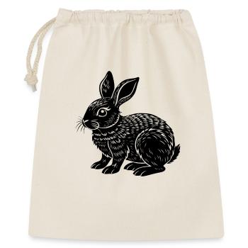 Petit lapin mignon - Sac cadeau 40 x 50 cm - nature - Devant