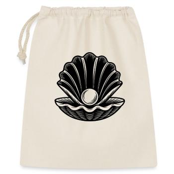 Clam with Pearl isolated on white background - Gift Bag 40 x 50 cm - nature - Front