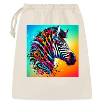 zèbre - Sac cadeau 40 x 50 cm - nature - Devant