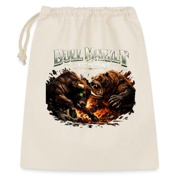 Bull Market State of Mind – Bull vs. Bear Design - Gift Bag 40 x 50 cm - nature - Front