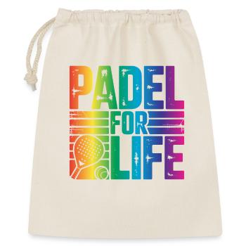 Padel for life - Gift Bag 40 x 50 cm - nature - Front