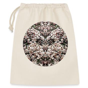 Natur Mandala Magnolien - Geschenkbeutel aus Baumwolle (40 x 50 cm) - Natur - Vorne