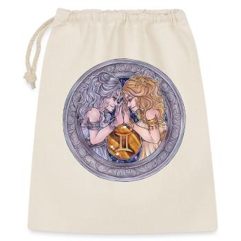 Signe du zodiaque Cadeau des Gémeaux - Sac cadeau 40 x 50 cm - nature - Devant