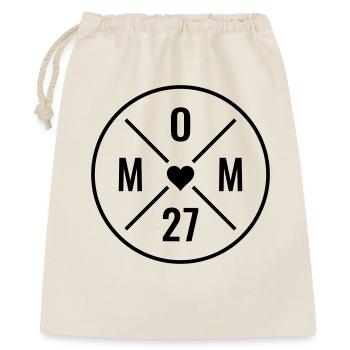 Annonce de bébé maman 2027 Fête des mères Maman 27 ans - Sac cadeau 40 x 50 cm - nature - Devant