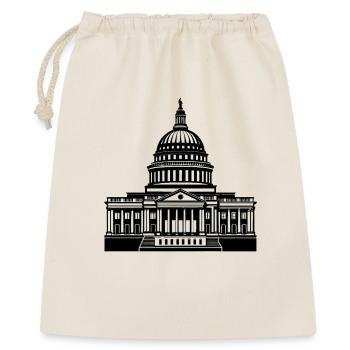 Washington D.C. Kapitol - Geschenkbeutel aus Baumwolle (40 x 50 cm) - Natur - Vorne